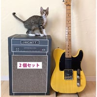 またたびロックンロール　ギターアンプ　チャコール（爪とぎ）  2個セット