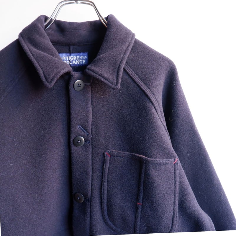 TIGRE BROCANTE ティグルブロカンテ　リメイク　カバーオール TIGRE BROCANTE (ティグルブロカンテ)/ Wクロスメルトン ラグラン