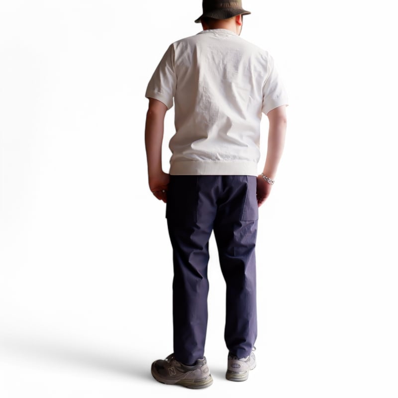 Jackman(ジャックマン）/Dotsume Rib T-Shirt/09-Off Whit