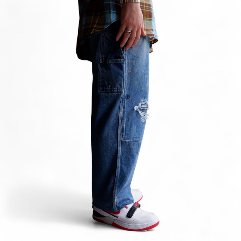 SUNNY SIDE UP(サニーサイドアップ)/REMAKE PAINTER PANTS/D