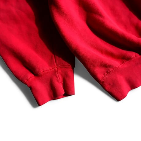 【OLD/VINTAGE】80s old Columbia/Half-zip sweat/used/pink