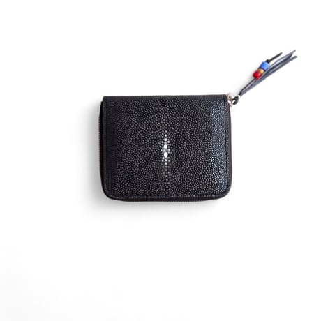 最終値下げ！美品　ブルーナボイン　ガルーシャミドルウォレット　ブラック BRU NA BOINNE ガルーシャミドルウォレット [BLACK]