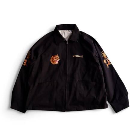 THRIFTY LOOK (スリフティールック)/SOUVER VIT NAM JACKET/BLACK SATEEN