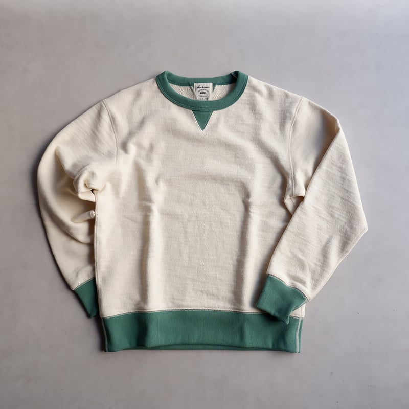 Jackman(ジャックマン）/GG Sweat Crewneck/394 Ivory x G 