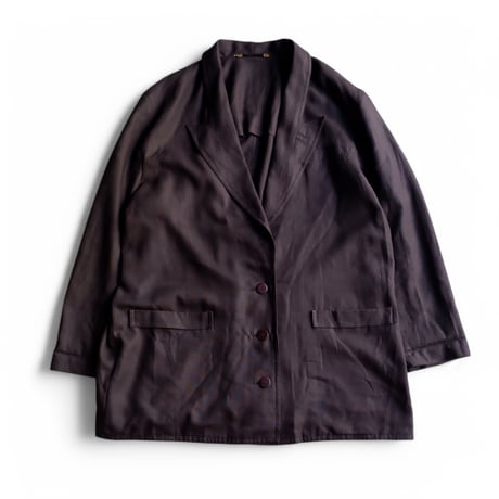 【OLD/VINTAGE】loose size tailor design jacket/Black-2