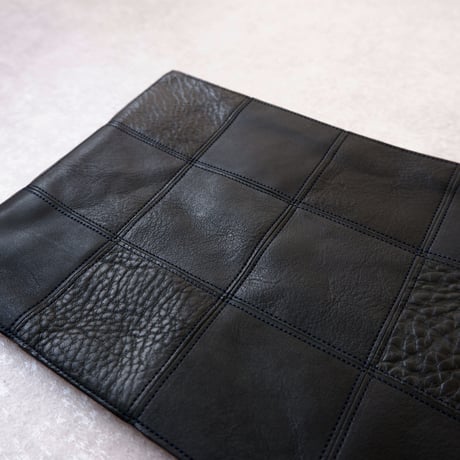 yes crafts/SQUARE POUCH-（L） / スクエア ポーチL/navy