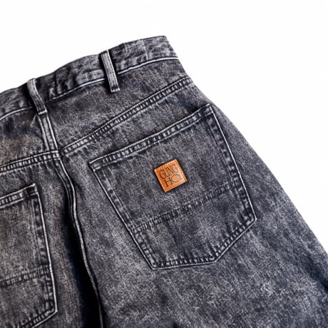 GUNGHO(ガンホー)/ DENUM BAGGY PANTS /BLACK CHEMICAL