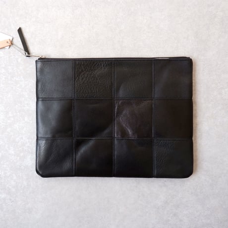 yes crafts/SQUARE POUCH-（L） / スクエア ポーチL/ Black-2
