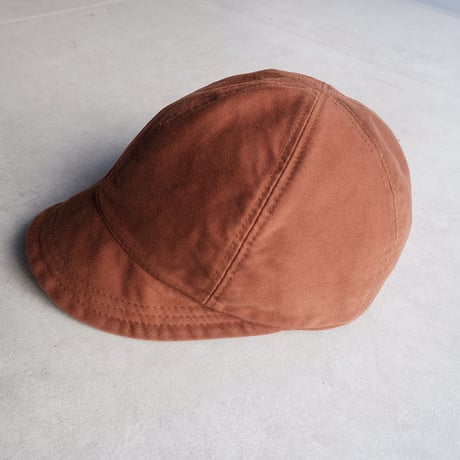 HIGHER(ハイヤー）/GIZA MOLESKIN BEAK CAP/brown