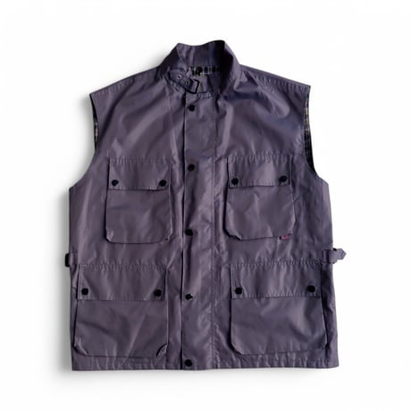 【OLD/VINTAGE】From Euro/Nylon vest/used/gray