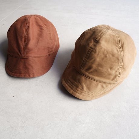 HIGHER(ハイヤー）/GIZA MOLESKIN BEAK CAP/brown
