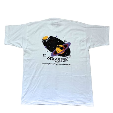 【From USA】90s old/vintage 「SOLAR SPECS」 Print Tee /used / 古着