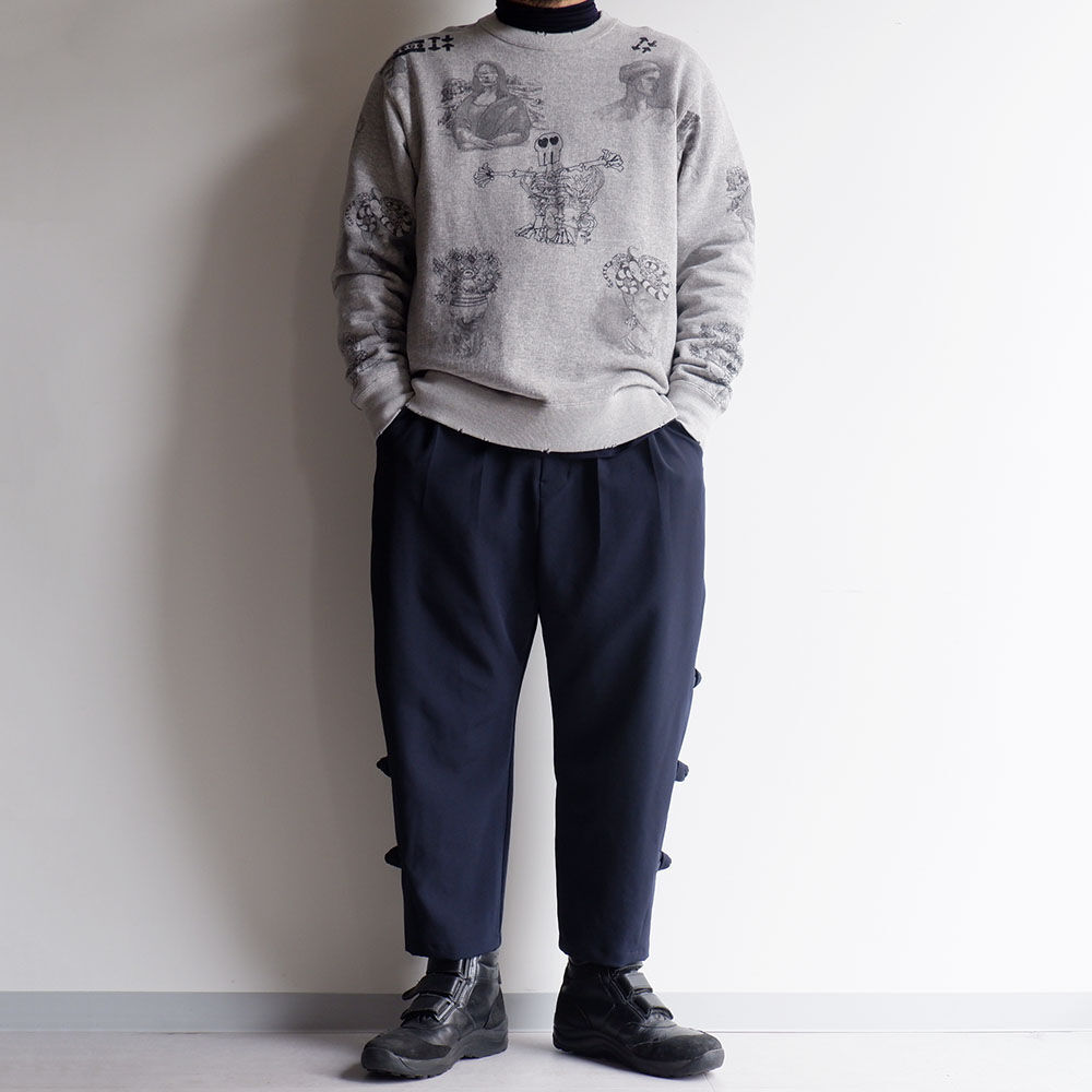 youmolaugh(ユーモラフ)/モンゴルタックパンツ/NAVY | TORTOISE