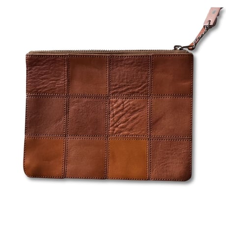 yes crafts（イエスクラフツ）/SQUARE POUCH-(S)/キャメル