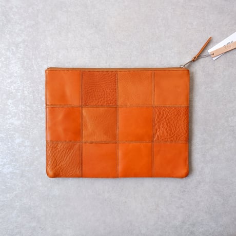 yes crafts/SQUARE POUCH-（L） / スクエア ポーチL/ camel-2