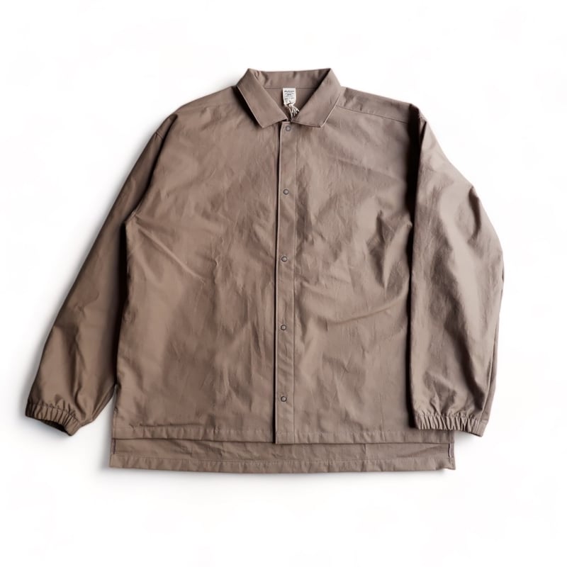 Jackman(ジャックマン）/Back Nep Coach Shirt/Sepia | TO