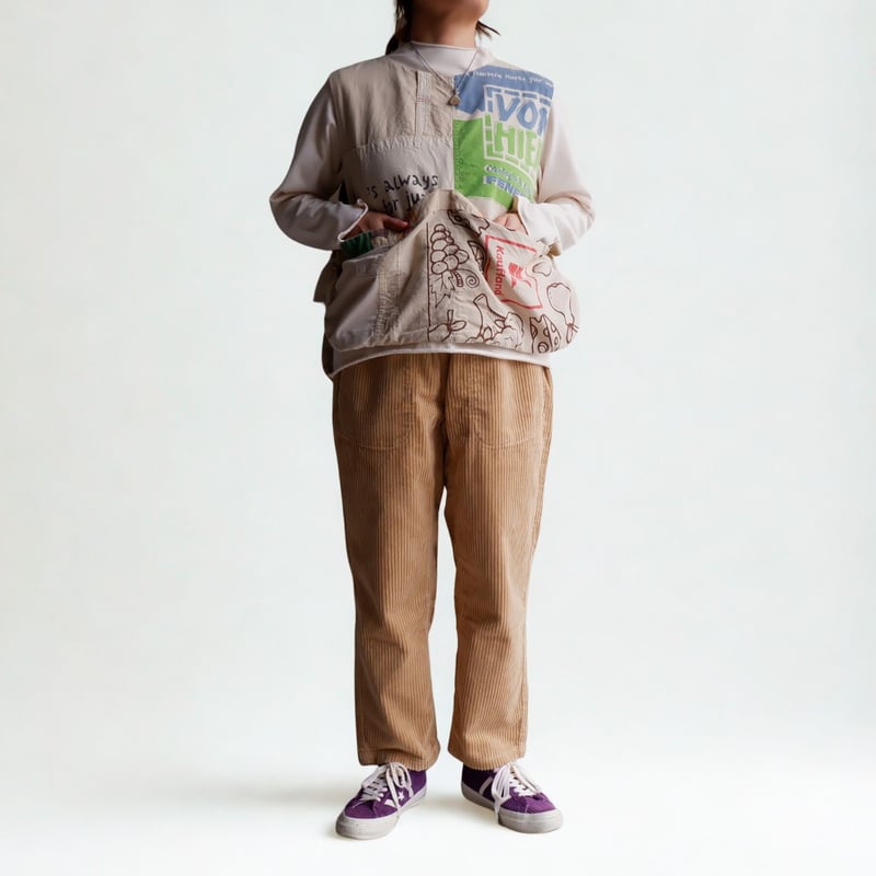 TIGRE BROCANTE(ティグルブロカンテ）/ 5Wコーデュロイタゴサクロング