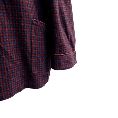 【OLD/VINTAGE】vintage smoking jacket/short gown/used/2