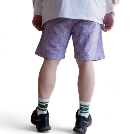 catta(カッタ)/BAGS EASY SHORT PANTS-SEERSUCKER GINGHAM/PURPLE