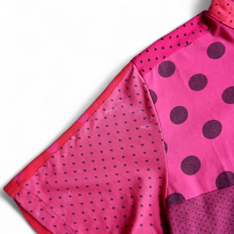TIGRE BROCANTE (ティグルブロカンテ)/Re dot T-shirt mix China S/S Tee/pink