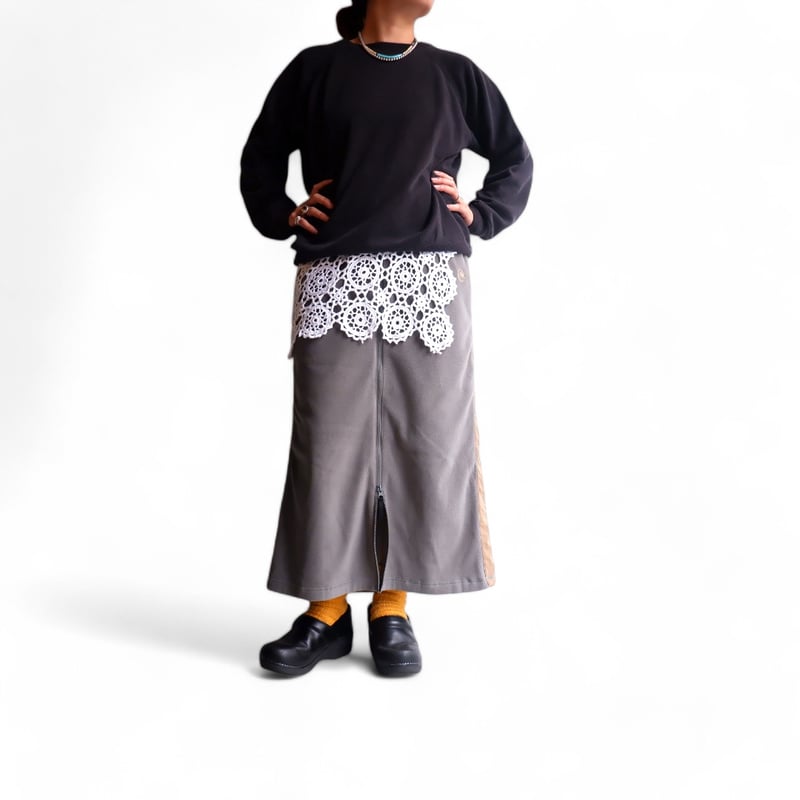 スカート Mary logo fleece skirt AM1474 ANDMARY】Mary logo fleece skirt