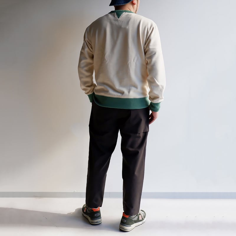 Jackman(ジャックマン）/GG Sweat Crewneck/394 Ivory x G