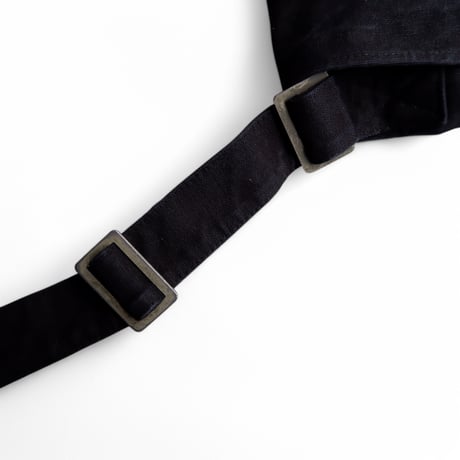 ARTE POVERA( アルテポーヴェラ)/1960年代 チェコ軍ショルダー Re黒染ハンドプリントBag/No5