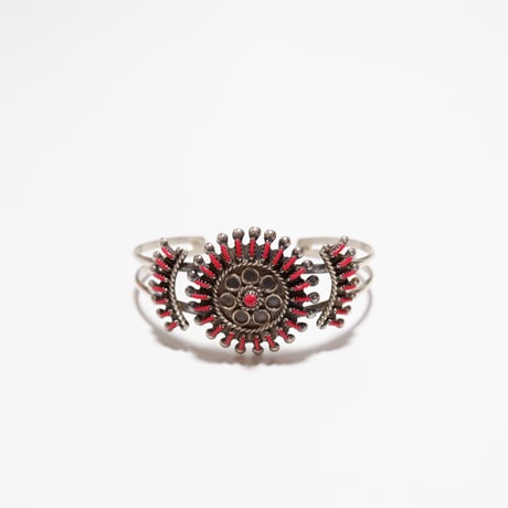 INDIAN JEWELRY/navajo族/Coral bracelet/bangle