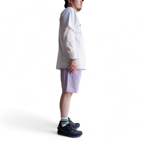catta(カッタ)/BAGS EASY SHORT PANTS-SEERSUCKER GINGHAM/PURPLE