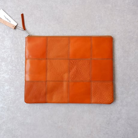 yes crafts/SQUARE POUCH-（L） / スクエア ポーチL/ camel-2