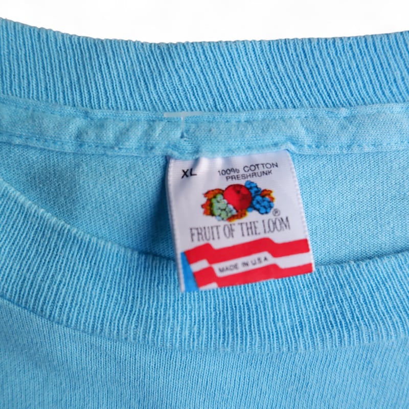 OLD/VINTAGE】90s OLD PRINT Tee/FRUIT/sax blue |