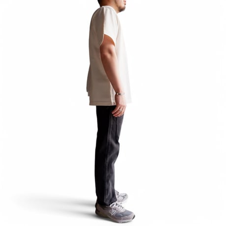 Jackman(ジャックマン）/Dotsume Pocket T-Shirt/09:Off White