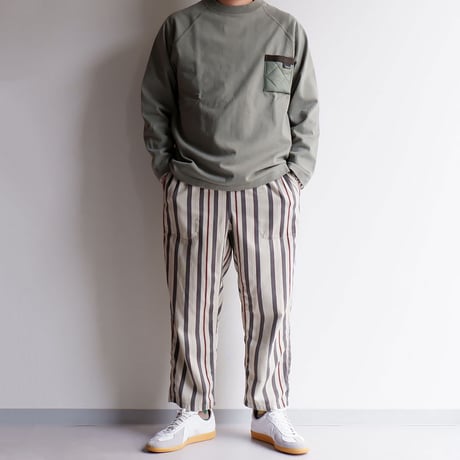 Jackman(ジャックマン)/Jackman X Lavenham LS T-Shirt/度詰め長袖Tシャツ/Seaspray Green