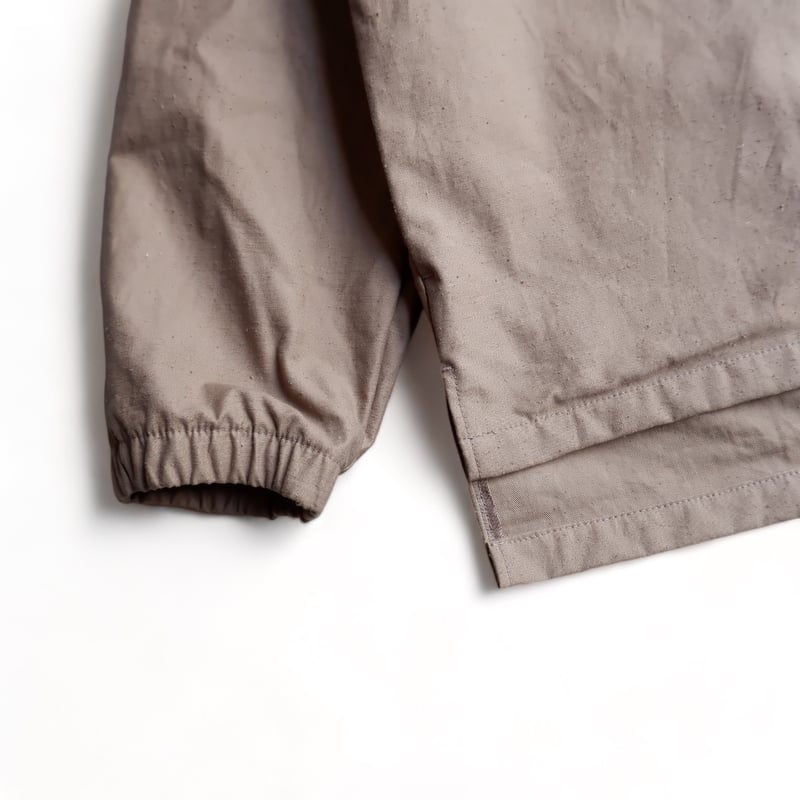 Jackman(ジャックマン）/Back Nep Coach Shirt/Sepia | TO