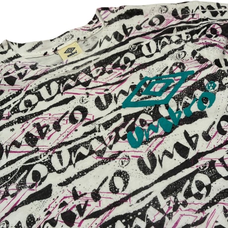 【From USA】old/vintage 「90s UMBRO 」 総柄 Print Tee / used / 古着