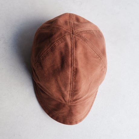 HIGHER(ハイヤー）/GIZA MOLESKIN BEAK CAP/brown