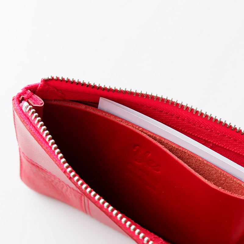 yes crafts（イエスクラフツ）/SQUARE CARD CASE/red | TORT