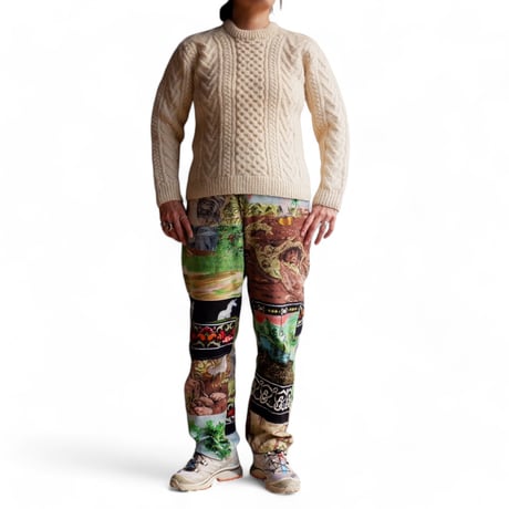 【OLD/VINTAGE】Old Fisherman sweater/natural-5