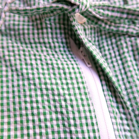 catta(カッタ)/BAGS EASY SHORT PANTS-SEERSUCKER GINGHAM/GREEN