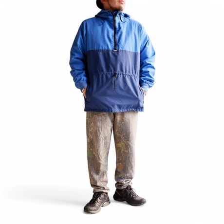 【OLD/VINTAGE】ALTRA/halfzip anorak jacket/used/sax×navy