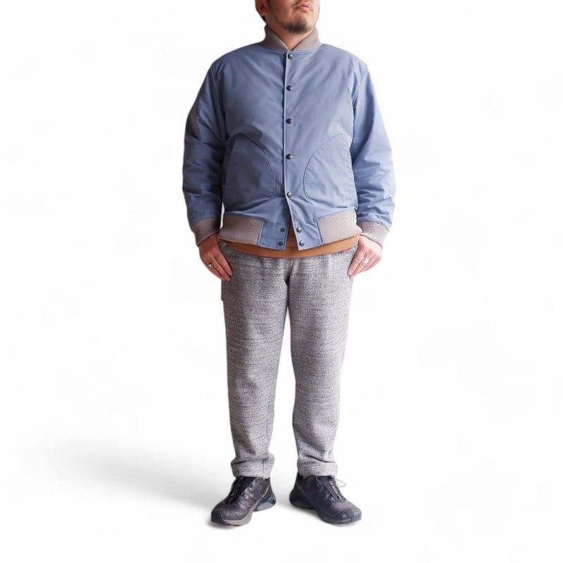 Jackman(ジャックマン) /OX Award Jacket/312:Smoky Saxe Jackman(ジャックマン) /OX Award Jacket/312:Smoky Saxe