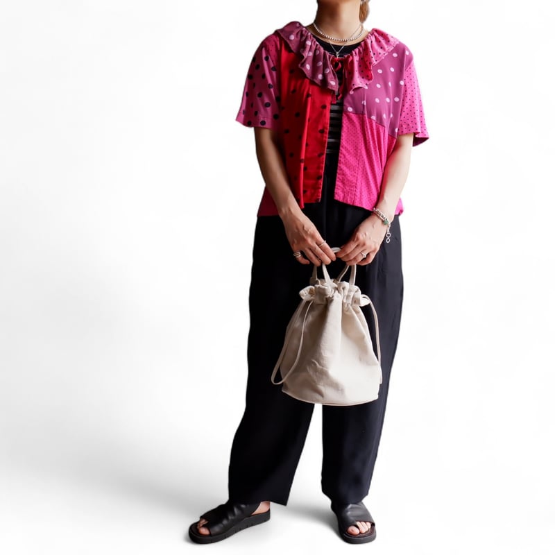 TIGRE BROCANTE (ティグルブロカンテ)/Re dot T-shirt mix F