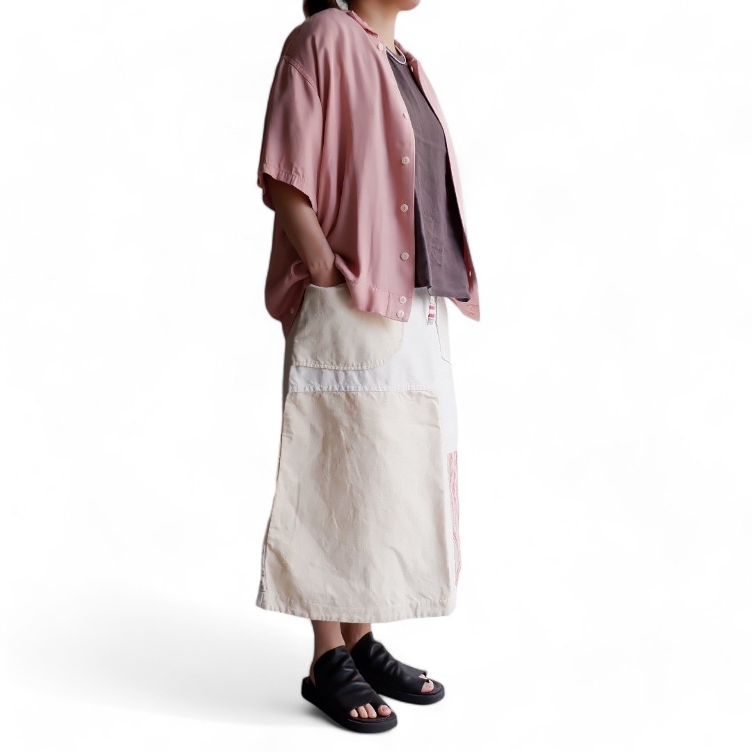 美品　ティグルブロカンテ　リメイクパッチワークスカート ティグルブロカンテ リメイクパッチワークスカート - メルカリ