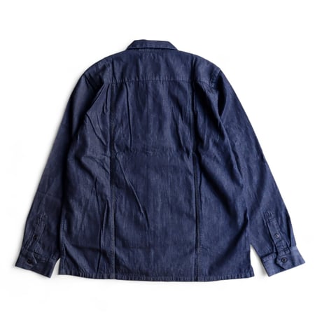 TIGRE BROCANTE (ティグルブロカンテ)/ 6オンスデニムアフロキューバン長袖シャツ/インディゴ