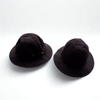 HIGHER(ハイヤー）/ FRENCH OXFORD CINCH BUCKLE HAT / Black