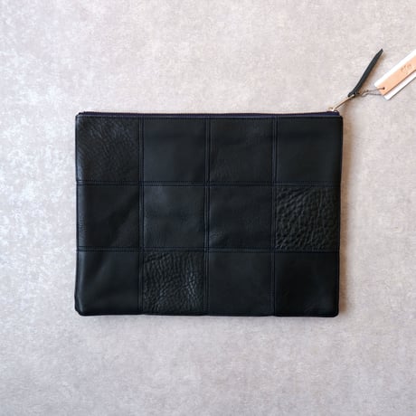 yes crafts/SQUARE POUCH-（L） / スクエア ポーチL/navy