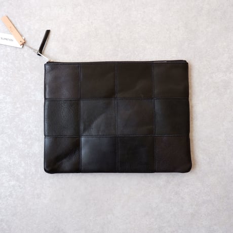 yes crafts/SQUARE POUCH-（L） / スクエア ポーチL/Black-1