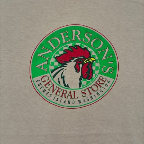 【From USA】「Anderson's General Store」  Print Tee /used / 古着