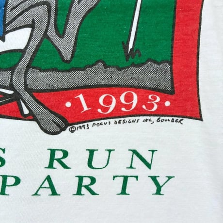 【From USA】90s old/vintage「BLUFFS RUN BEACH PARTY 1993」 Print Tee/used / 古着