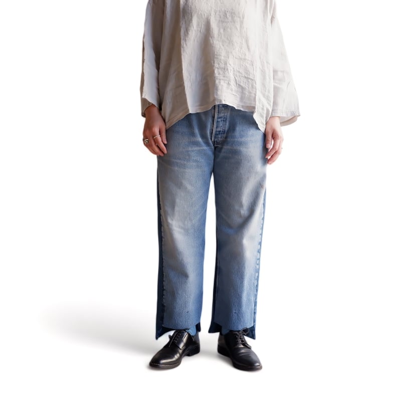 SUNNY SIDE UP(サニーサイドアップ)/Remake 06 2for1 denim SUNNY SIDE UP(サニーサイドアップ)/Remake 06 2for1 denim